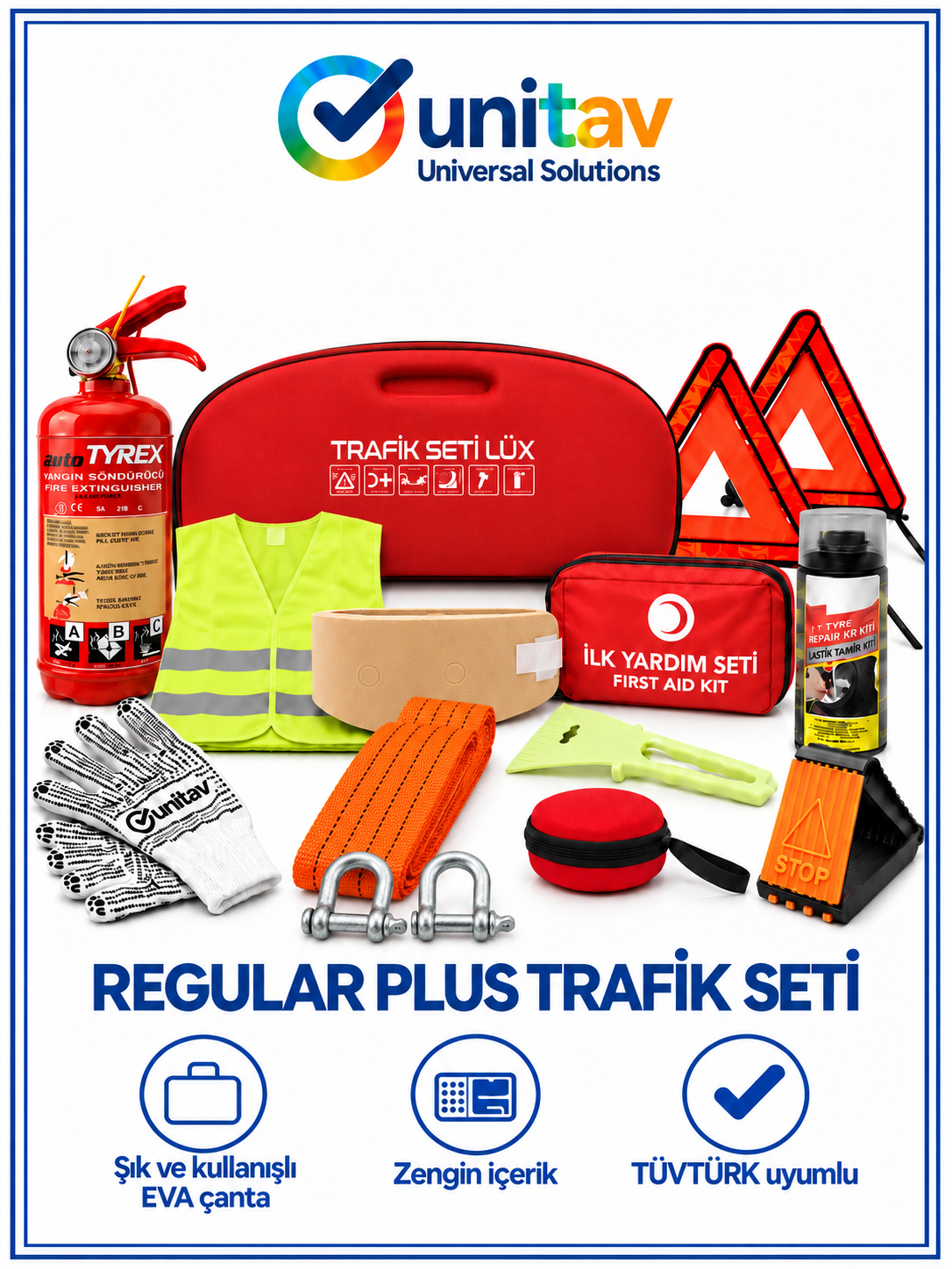 Regular Plus Trafik ve İlk Yardım Seti - Renk